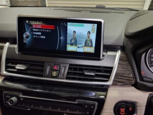 BMW 218d　AVインターフェイス・地デジチューナー・DVDプレーヤー・リアモニター取付