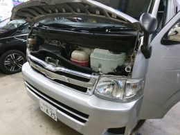 トヨタ ハイエース　カーセキュリティ・モニター・ドライブレコーダー取付